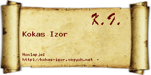 Kokas Izor névjegykártya